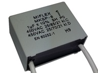 Motorový KONDENZÁTOR MIFLEX 1uF 400V/450V MKSP-8