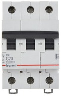 LEGRAND NADPROUDOVÝ VYPÍNAČ 3P C20A AC RX3 419236