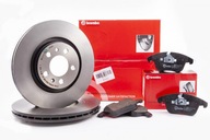 Диски гальмівні, диск гальмівні колодки, колодки brembo перед - vw golf sportsvan - фото