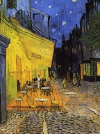 Reprodukcja obraz Taras kawiarni w nocy Gogh 70x50
