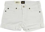 LEE detské teplákové kraťasy JEANS white SHORT 8Y 128cm