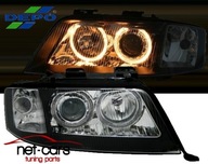 Фари, лампи фари, відбивачі audi a6 c5 01-04 ксенон angel eyes