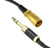 Kabel przewód 6,3 Jack stereo XLR męski Klotz 2m