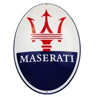 Smaltovaná tabuľa MASERATI 50x32 cm logo znak