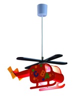 Lampa wisząca Helikopter dla dzieci czerwony ABC
