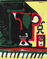 Pablo Picasso - Broc et verre (Pohár a sklo)