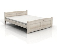 DSI-meble: Drevená posteľ ONYKS 200x200 Biela