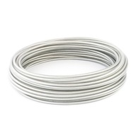 NEREZové lano Oceľové lano PVC 1/1,5mm 7x7 10m