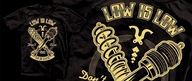 Koszulka LOW IS LOW black T-shirt motoryzacyjny