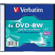 Verbatim DVD-RW 4x 4,7GB Wielokrotny zapis 1 szt