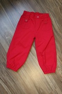 spodnie materiałowe 86 92 czerwone 5.10.15. święta