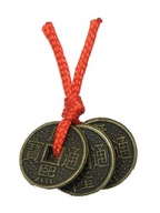 Chińskie monety bogactwa 1 mini -5 kpl.- Feng Shui