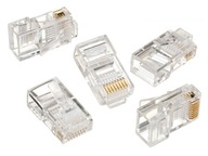 100x RJ-45 ZÁSTRČKA 8P8C ZÁSTRČKY RJ45 KONCOVKY - 100ks