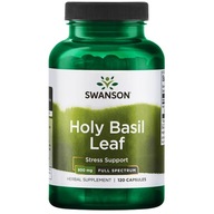 SWANSON HOLY BASIL LEAF Bazylia ŚWIĘTA Tulsi STRES Odporność 120 kapsułek