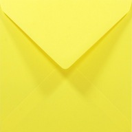 Obálky Ozdobné štvorcové žlté Rainbow R18 5ks