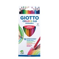 Akvarelové pastelky Giotto 12 szt.C 3.0 Colors