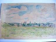 AKWARELA LWÓWEK ŚLĄSKI 1957 ROK