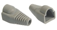 Wtyk 8P/8C RJ45 osłona szara - 10 sztuk