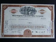 ART DECO WEST VIRGINIA PULP AND PAPER COMPANY 1965