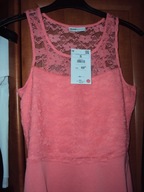 CROPP NOWA metka sukienka z koronkową górą rozm.S