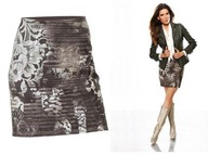 Tanio Jesienna MINI SPÓDNICA Kwiaty 42