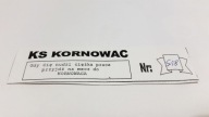 bilet KS KORNOWAC (woj. śląskie) 2
