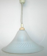 Lampa sufitowa wisząca szklany klosz