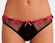 Stringi Essensia black pink Pour Moi XS /8/34 nowe