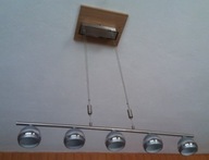 Niemiecka lampa wisząca Honsel LED 5 x 3,6W 170 cm