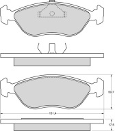 Klocki hamulcowe Volvo 440/460/480
