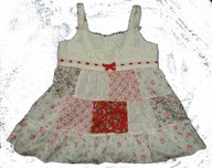 LINDEX BLUZKA BLUZECZKA PATCHWORK J NOWA