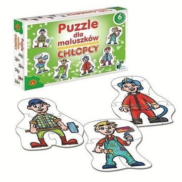 PUZZLE DLA MALUSZKÓW CHŁOPCY UKŁADANKA 27el.