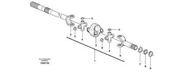 ПОЛОВИНА КОРОТКОЙ ОСИ 580SM CARRARO