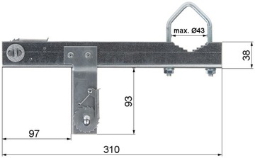 ОК-43Т13 Хомут дымоходный ABCV