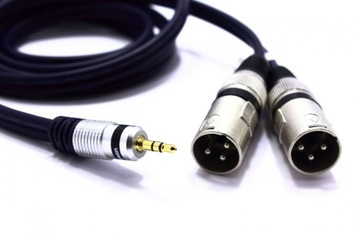 КАБЕЛЬ 2X XLR JACK 3,5 AUX 10 м СТЕРЕО VITALCO