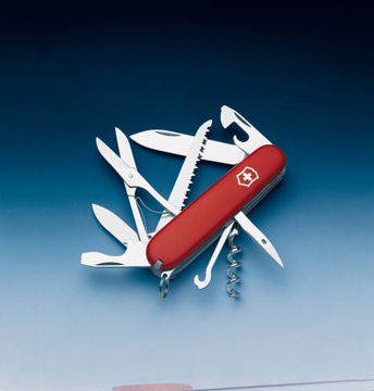 КАРМАННЫЙ НОЖ VICTORINOX HUNTSMAN 1.3713 CeDe 91MM, 15 функций