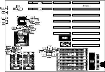 HSINGTECH 4386-VC-V МАТЕРИНСКАЯ ПЛАТА SIMM ISA VESA