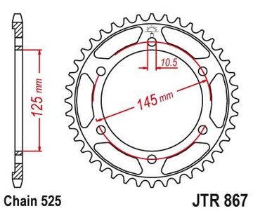 Комплект привода Yamaha TDM 850 91-95 DiD X-Ring