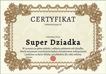 Super Dziadek - Prezent - DZIEŃ dla DZIADKA nr 43