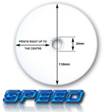 SPEED fab Verbatim и DVD-R PRINT для печати 50 шт.