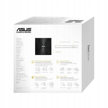 USB-привод DVD-рекордера ASUS ZenDrive SDRW-08U9M-U