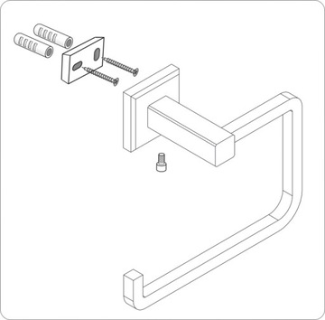 ДЕРЖАТЕЛЬ БЕЗ КЛАПАНКА ДЛЯ ТУАЛЕТНОЙ БУМАГИ QUAD CHROME