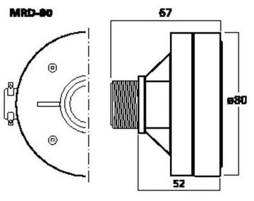 MONACOR MRD-80 - Рупорный динамик высокочастотный