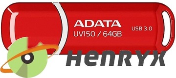 ADATA FAST PenDRIVE 64 ГБ UV150 ПАМЯТЬ USB 3.1