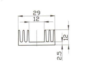 РАДИАТОР PR20/25/SE ALUTRONIC 25мм цена за 3 штуки