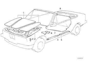 Шумоизоляция капота BMW E30 316 318 320 323 325