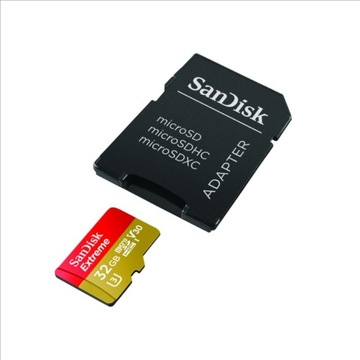 КАРТА SANDISK EXTREME microSDXC 32 ГБ 100 МБ/sC10 U3