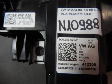 фото thumb №3, Vw passat b8 перемикач комбінований 3q0953521p