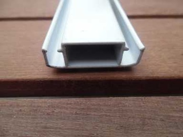 Profil aluminiowy do moskitiery biały 1,2m 3x1cm