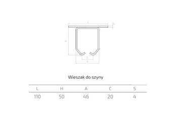 Потолочная вешалка 35x32 Кронштейны для подвесных ворот